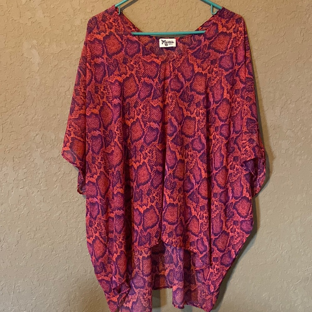 Show me your Mumu snakeskin print tunic